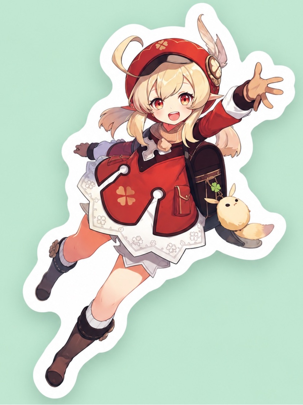 Klee Genshin Impact Sticker | Anime Game Vinyl Decal